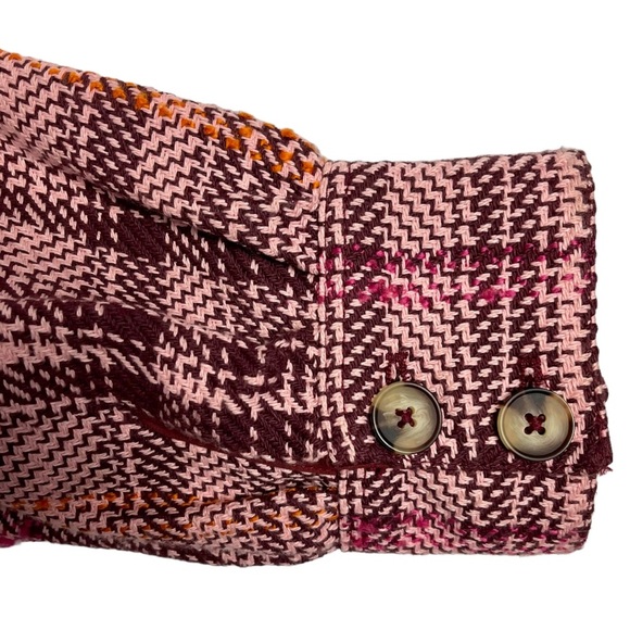 ANTHROPOLOGIE HUDSON PLAID OVERSIZED SHIRT JACKET SHACKET - Picture 14 of 16